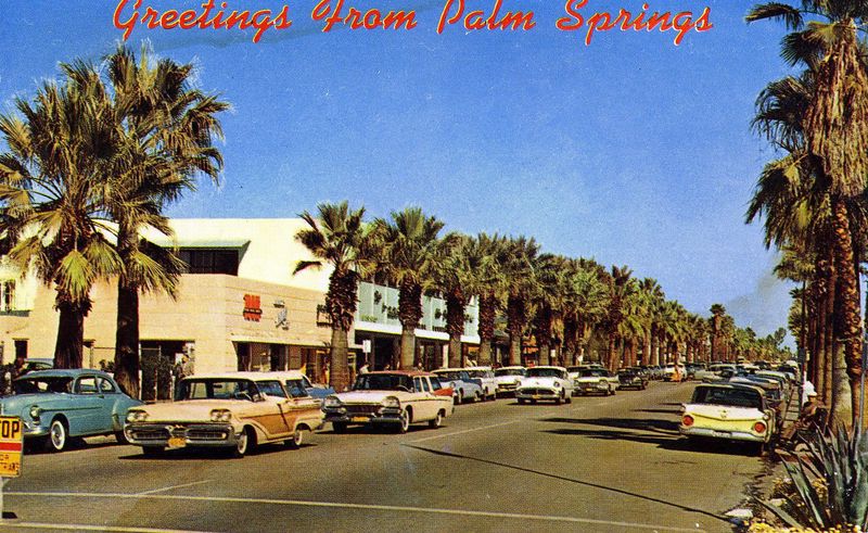 Allee of palms adorning Palm Canyon Drive distinguishes Palm Springs as like nowhere else.
