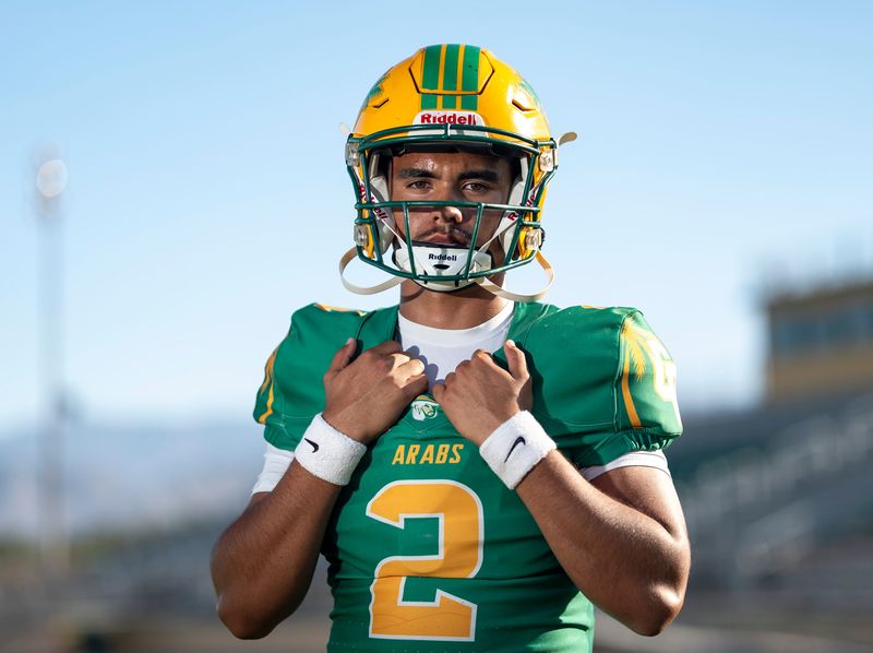 Coachella Valley quarterback Ivan Garza in Thermal, Calif., Friday, June 5, 2026.