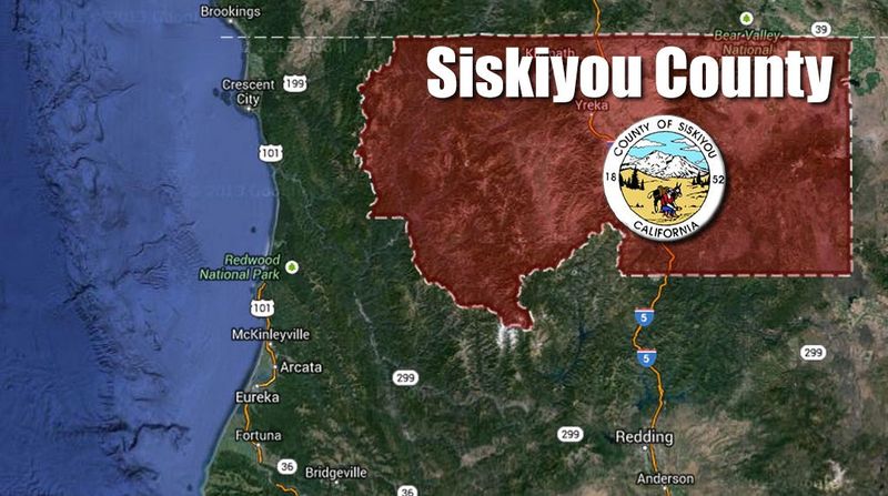 Siskiyou County map