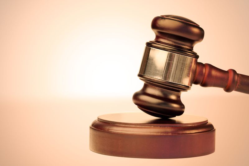 Close up of a gavel