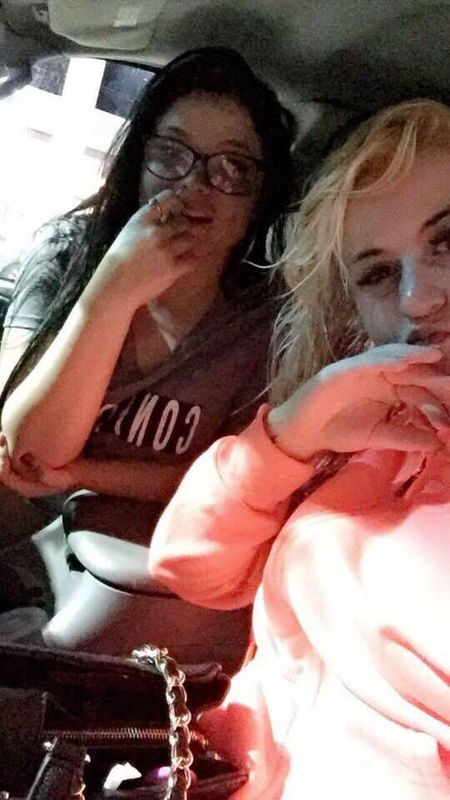 Tania Wise, left, with her friend Cassie Adams.