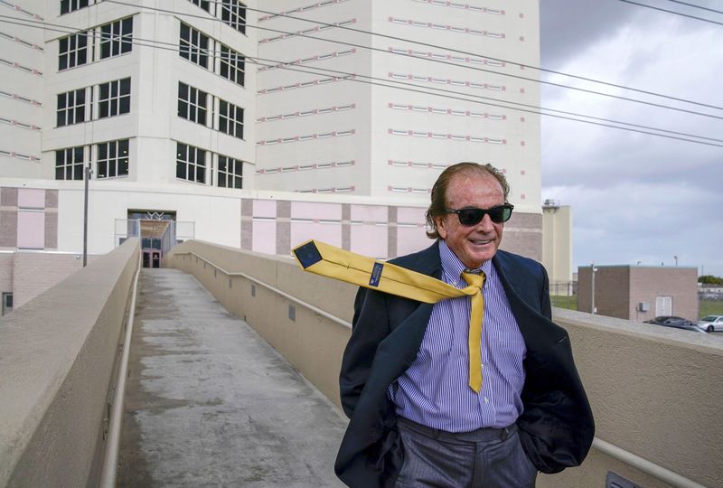 Glenn Straub leaves the Palm Beach County Jail January 17, 2020 after turning himself in and posting bond on two charges of fraud and one charge of larceny.