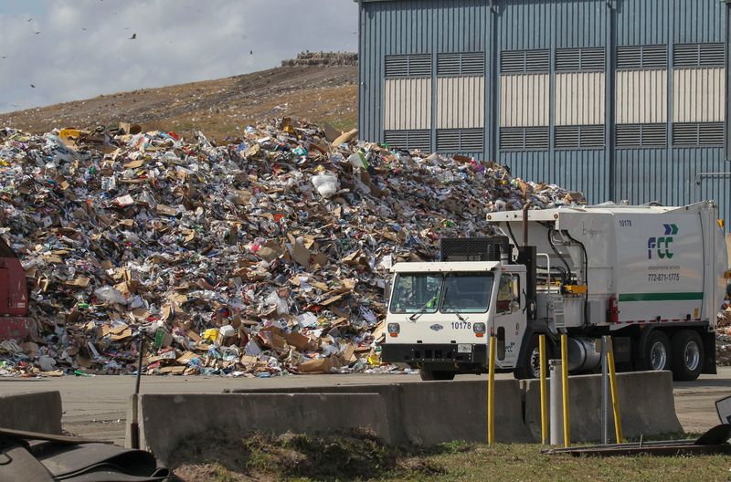 Trash and recyclables are seen within the St. Lucie County Landfill on Thursday, March 9, 2023, in Fort Pierce.