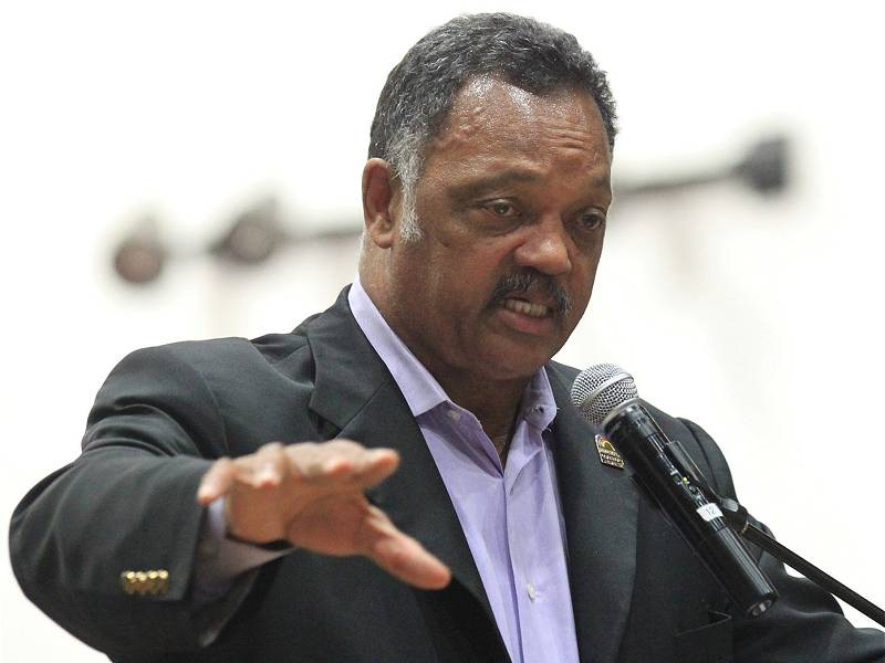 The Rev. Jesse Jackson talks about civil rights and voting during a "Souls to the Polls" event at the Greater Friendship Baptist Church in Daytona Beach in 2012.