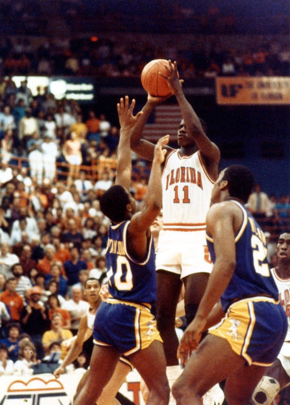 A file photograph of former Gator basketball player Vernon Maxwell from his time at the University of Florida.