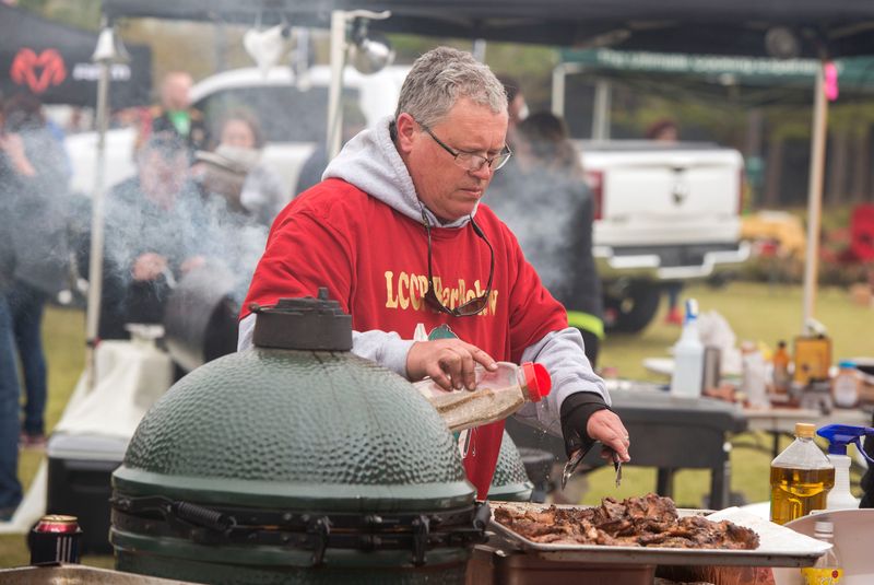 The sweet smell of BBQ filled the air Saturday, March 16, 2019 during the Smokin' in  the Square BBQ competition at Community Maritime Park.