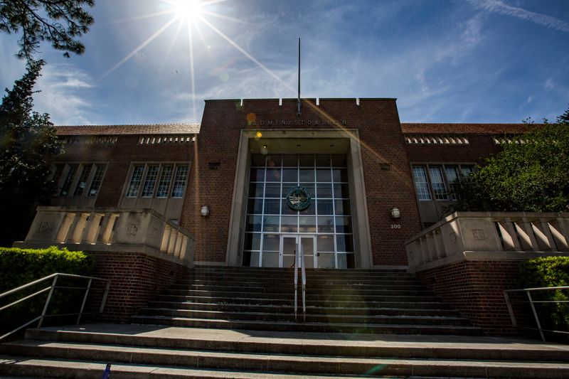 Tigert Hall, home to the University of Florida administration.