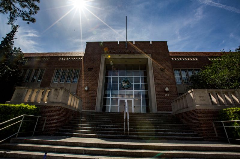 Tigert Hall, home to the University of Florida administration.