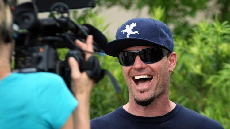 Robert Van Winkle, better known as rapper Vanilla Ice, filming a home makeover series for the DIY Network. Van Winkle and friends are rehabbing a home in the gated Versailles community in Wellington. (Allen Eyestone/The Palm Beach Post)