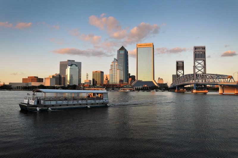 Jacksonville's downtown skyline is shown in December 2011.