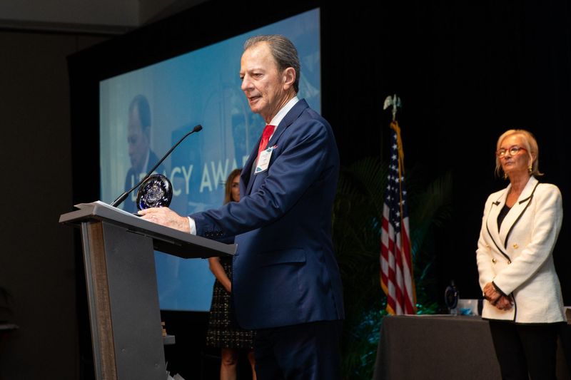 Clark Hill speaks at Star Awards in Collier County on Friday, Oct. 13, 2023.