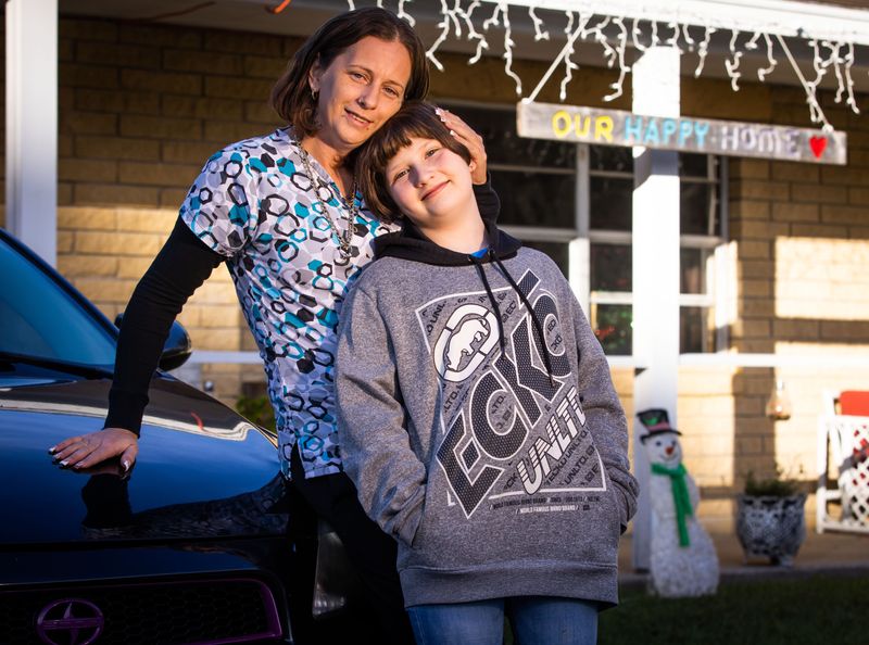 File picture of Casaundra Park and her daughter Miley Park.
