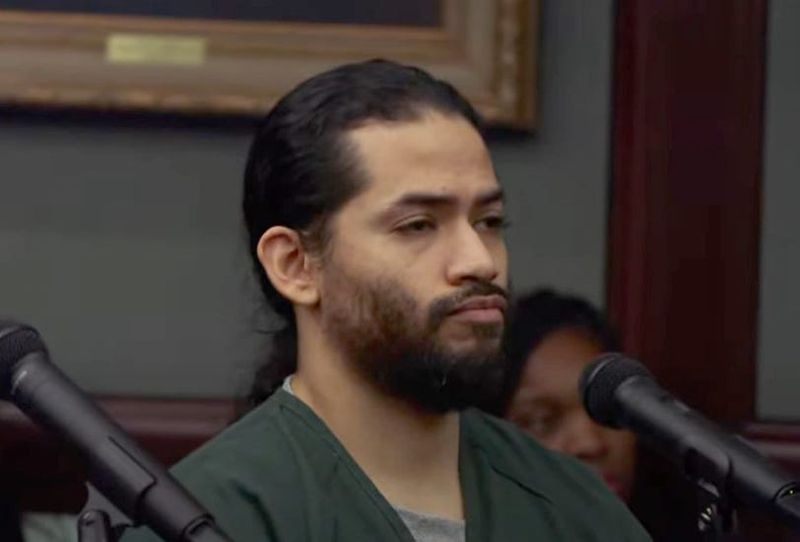 Mario Fernandez Saldana appears in Duval County Court on Friday, Dec. 1, 2023, in a pre-trial hearing in the death of Jared Bridegan. Fernandez Saldana is charged with first-degree murder, conspiracy to commit murder, solicitation to commit a capital felony and child abuse.