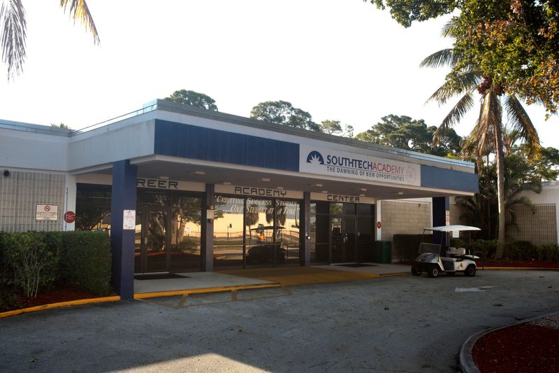 South Tech Academy's campus as seen in 2013. The charter school has since opened a middle school and has a combined total enrollment of about 1,600 students.