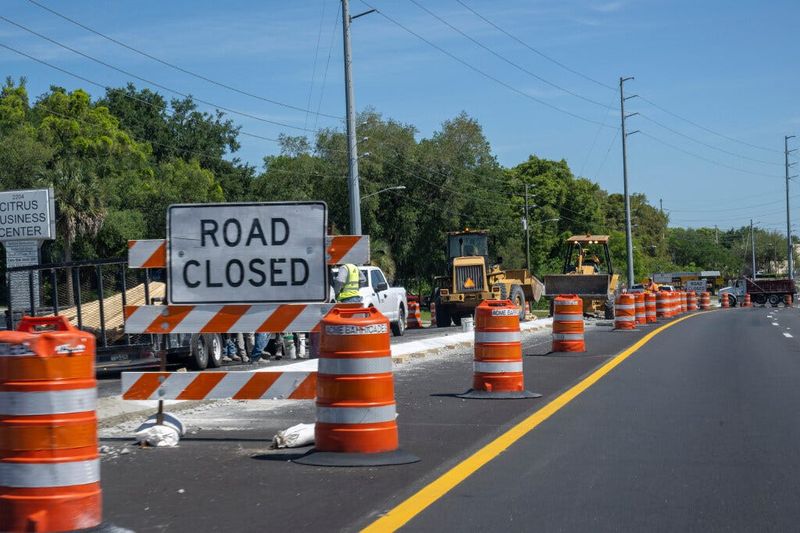 Road construction is underway along highway 27 in Leesburg. [Cindy Peterson/Correspondent]