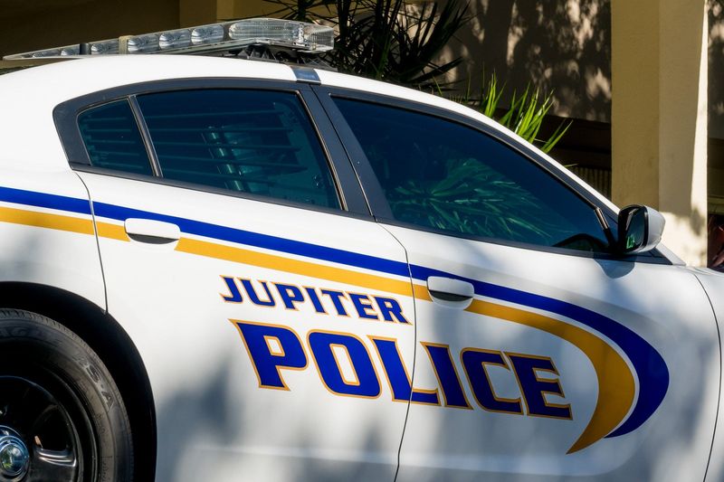 A Jupiter Police Department patrol car.