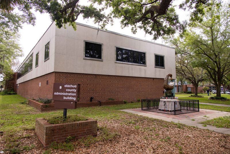 Building mug of Alachua County Administrative building located at 12 SE First St. Tuesday afternoon, April 2, 2024. [Doug Engle/Ocala Star Banner]2024