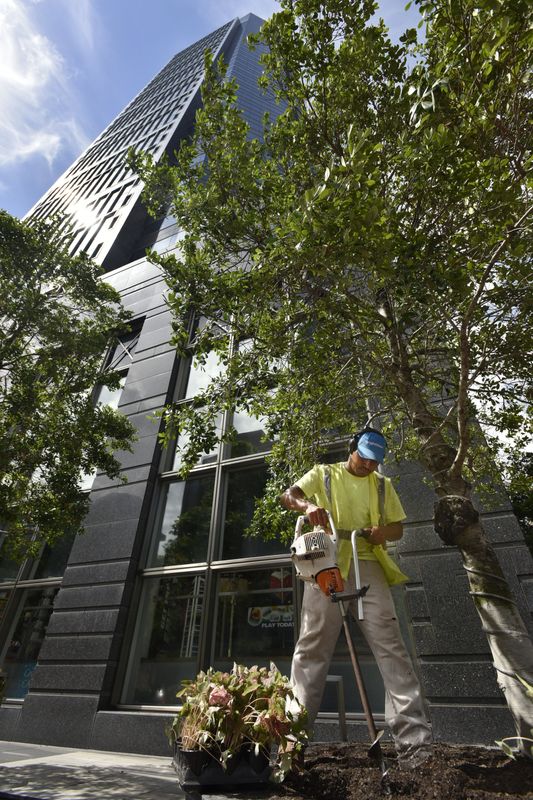 Court records said Jared Dean Eakes listed an address at that Bank of America Tower at 50 N. Laura St. downtown, shown here in a 2016 photo, as the office of his investment advisor business.