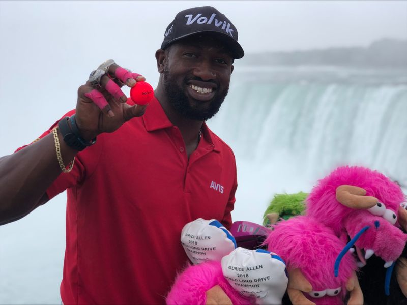 Florida A&M alumnus and World Drive Competitor Maurice Allen became the first and only person in history to hit a golf ball across Niagara Falls on a 427-yard hit on Thursday, May 30, 2019. Allen ran track for the Rattlers during college and graduated with a double major in biology and chemistry in 2010.