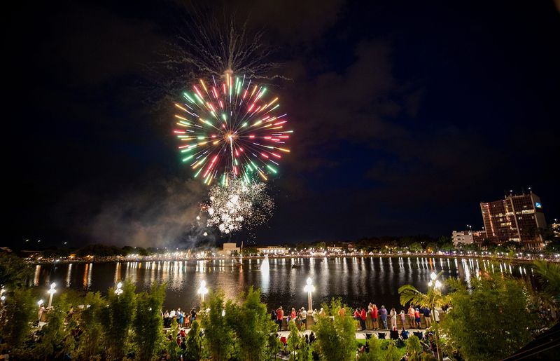 Scenes from the Red, White and Kaboom celebration at Lake Mirror Promenade in Lakeland on July 3, 2024.
