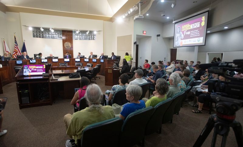 Citizens attend Leon County Commission public meeting on Tuesday, July 9, 2024.