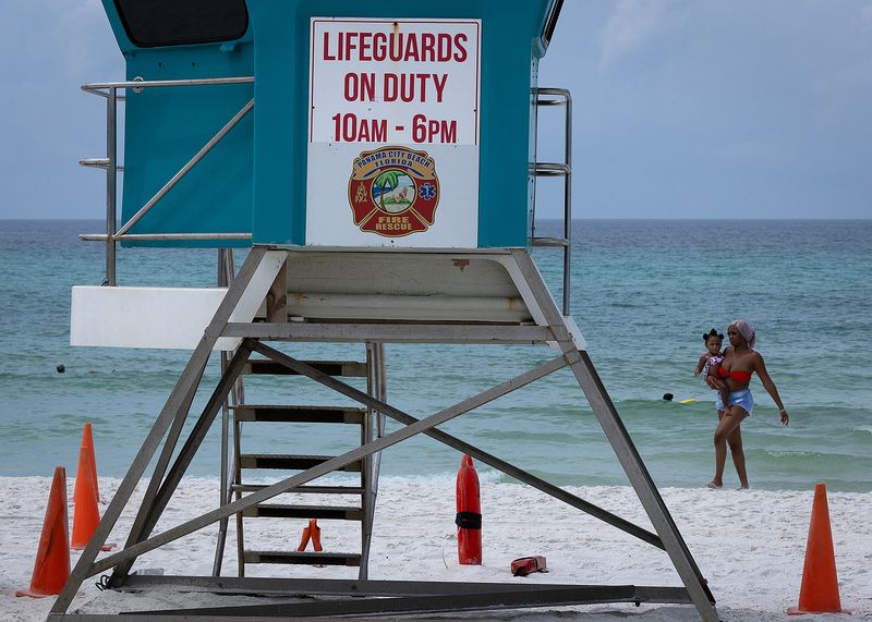 There are only three locations in Bay County considered "guarded beaches," or areas where lifeguards are constantly positioned.