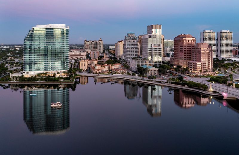 The city skyline on June 21, 2024, West Palm Beach, Florida.