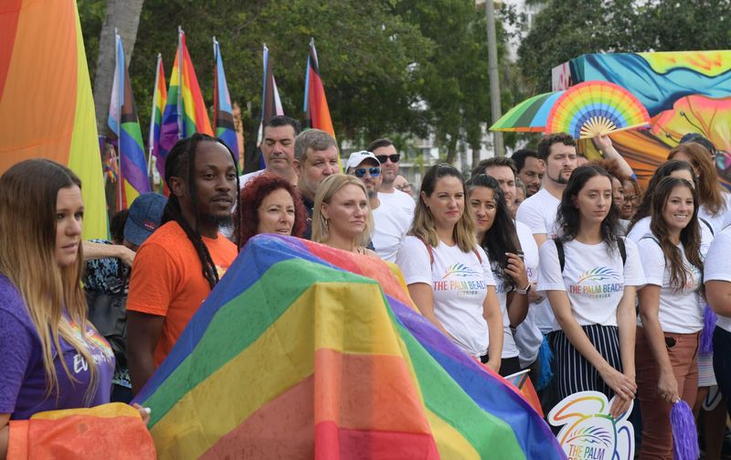 To celebrate the kick-off to Pride Month on Wednesday, June 1, Discover The Palm Beaches, City of Lake Worth Beach and Compass Community Center coordinated with Good Morning America to broadcast live as they surprised and honored long-time volunteer of Compass, Wayne Lefkowitz. Wednesday, June 1, 2022 in Lake Worth.