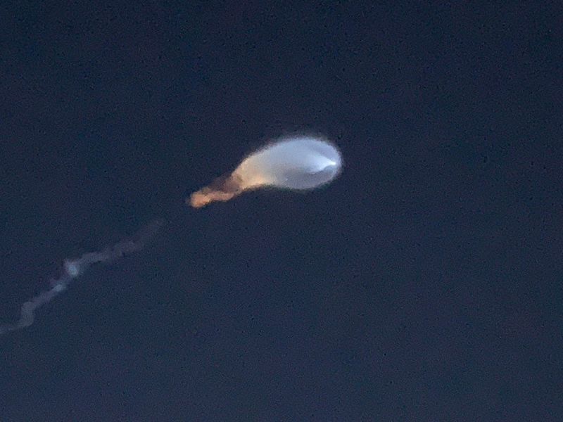 Adam Neal, executive editor at TCPalm, a USA TODAY Network newspaper, captures a "jellyfish effect" photo of a SpaceX rocket launch Sept. 15, 2021. Neal tweeted: "Watching SpaceX all-civilian launch from Vero Beach backyard. Wow. What a show." Depending on weather and cloud cover, a rocket launched from Cape Canaveral, Florida, especially night launches, can be seen in parts of the Treasure Coast. TCPalm photographer Eric Hasert said he saw the launch, too, from a different locale: "I saw the launch from my car on I-95, a few minutes after I picked up my work MacBook in Palm Beach Gardens (Florida). Pretty cool!"