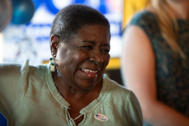 Dot Inman-Johnson at Florida Professional Firefighters Headquarters after the election Tuesday, Aug. 20, 2024. She faces Curtis Richardson for Tallahassee City Commission, Seat 2.