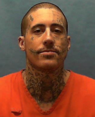 Convicted killer Wade Wilson's death row mugshot taken at the Union Correctional Institution in Raiford, Florida.