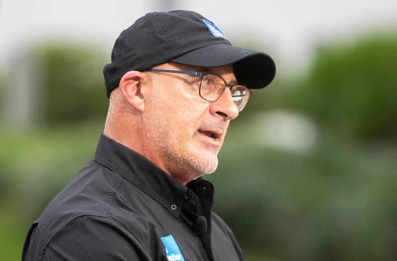 Jim Cantore, Weather Channel host known to cover Florida hurricanes, visits Tallahassee on Wednesday. Sept. 25, 2024, ahead of Hurricane Helene.