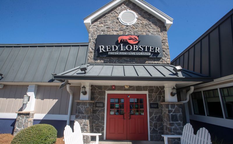 The exterior of the Red Lobster in Tallahassee, Monday, Oct. 21, 2024.