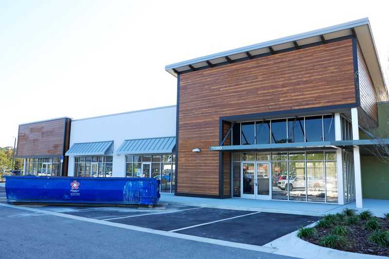 Storefronts are constantly opening in Wildlight, like this one that was set to house Foxtail Coffee in late 2024 at the Crossings at Wildlight.
