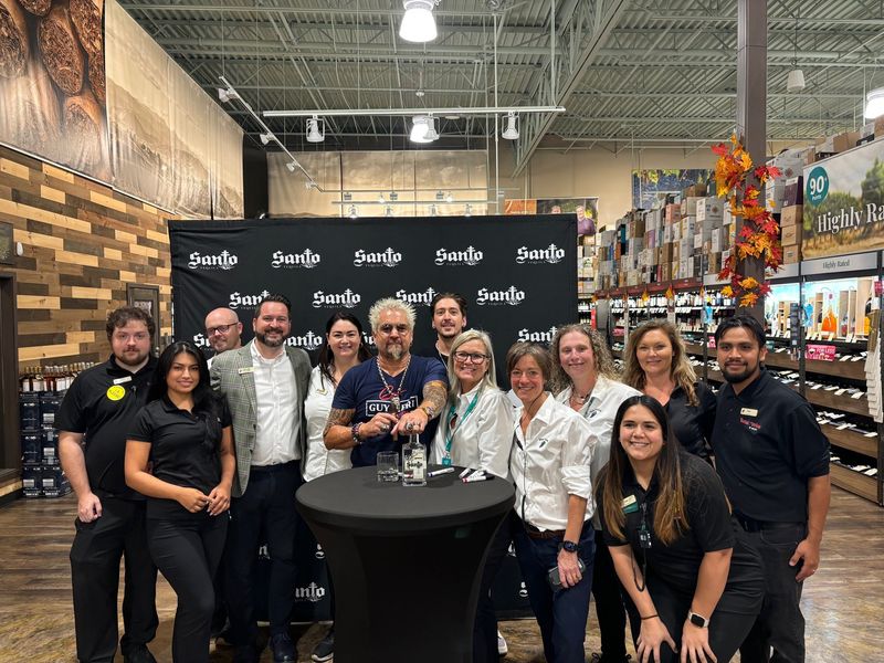 Celebrity chef and TV star Guy Fieri visited Total Wine & More in North Naples on Nov. 12, 2024. At the meet-and-greet, Fieri visiting with fans, posed for photos and signed bottles of Santo Spirits tequila, his business with rocker Sammy Hagar.