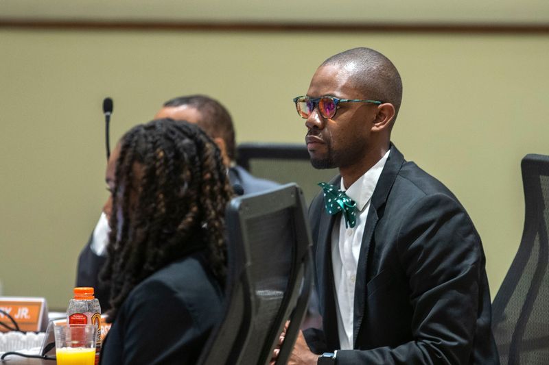 FAMU Board of Trustees member Dr. Jamal A. Brown listens during a board of trustees meeting Thursday, Dec. 5, 2024.