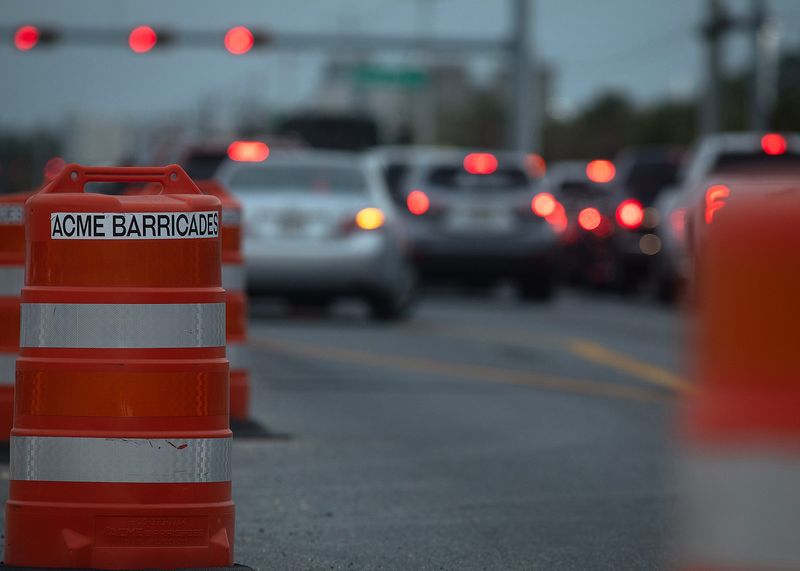 Traffic is seen on Panama City Beach Parkway in Panama City Beach, Fla., April 30, 2024. (Tyler Orsburn/News Herald)