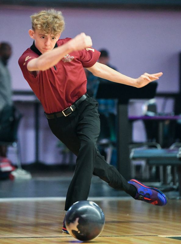 All-Space Coast Boys Bowling Athlete of the Year James McGill of Astronaut is photographed at River Lanes in Titusville, Monday, January 13, 2025. Craig Bailey/FLORIDA TODAY via USA TODAY NETWORK