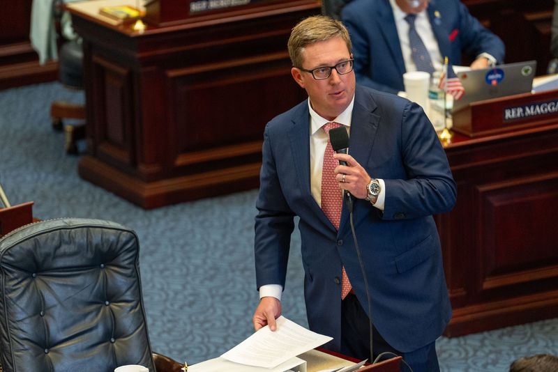 Rep. Lawrence McClure answers questions regarding HB 1B during special session Tuesday, Jan. 28, 2025.