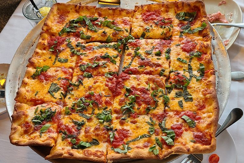 Josie's in Boynton Beach offers signature pizza choices. Here, a basil-loaded 16-inch gramdma pie starting at $23.