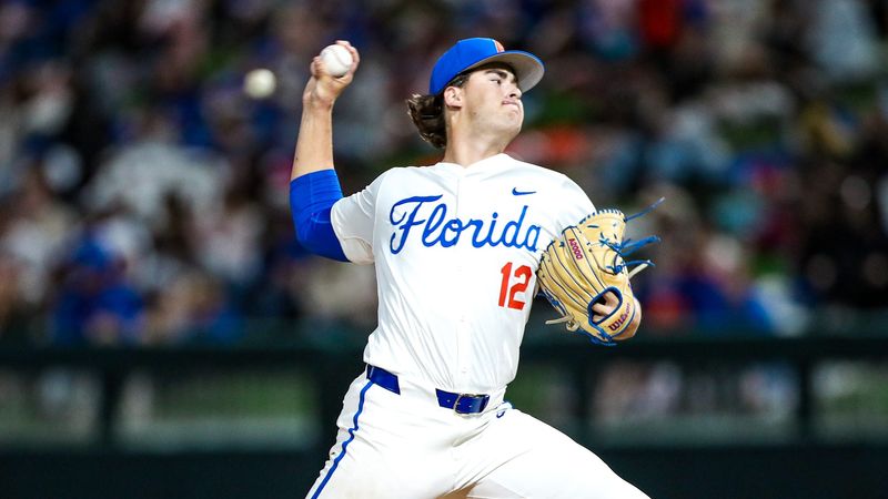 Florida sophomore righty Liam Peterson pitched six shutout innings to earn the win in UF's 7-0 season opening victory over Air Force
