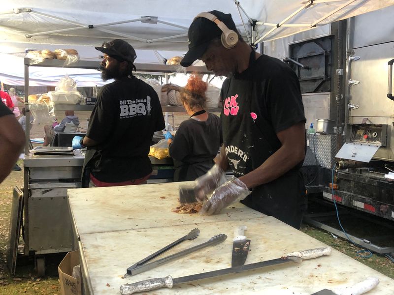 The annual Ribs on the Ridge barbecue competition at Lake Eva Park in February was the second event in Polk County's Triple Crown of Barbecue competition, as seen here in February 2025.