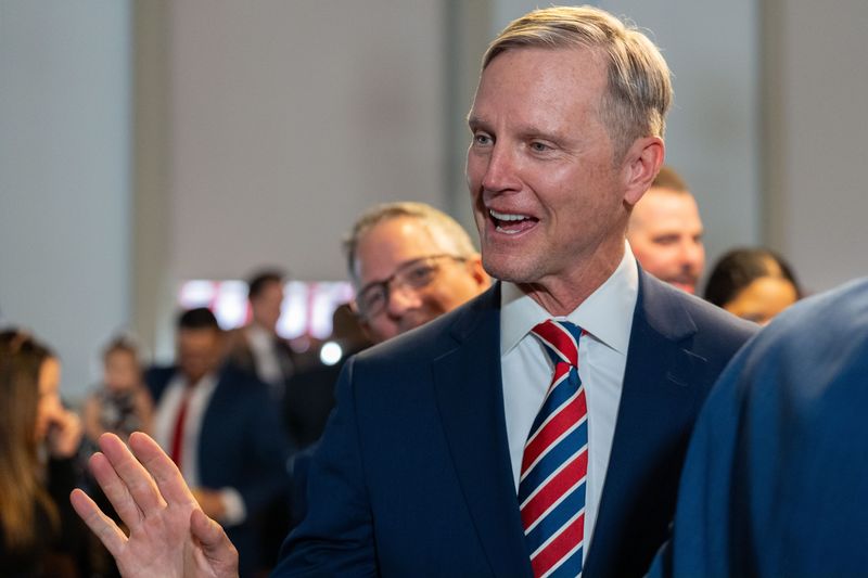 Larry Keefe attends the swearing-in ceremony for James Uthmeier, who recently became the Florida Attorney General, Monday, Feb. 17, 2025.