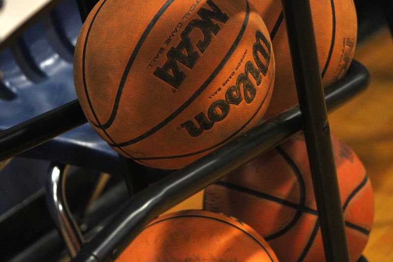 STOCK | Basketballs rest on a rack during a high school practice at Ribault Middle School in Jacksonville, Florida, on Feb. 26, 2025. [Clayton Freeman/Florida Times-Union]