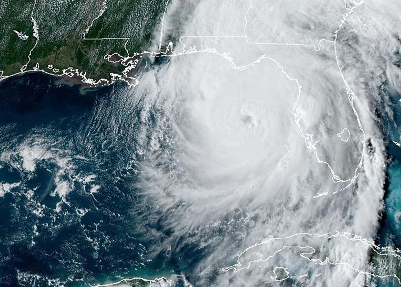 Satellite image of Hurricane Helene as it approaches the Florida coast on Thursday, Sept. 26, 2024. Helene was one of the most impactful weather disasters of 2024.