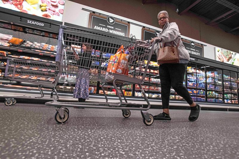 The newest Aldi supermarket on Nine Mile Road opened its doors to customers on Wednesday morning, March 12, 2025. The store's soft opening drew dozens of shoppers looking for first-day deals and a glimpse of the new store.