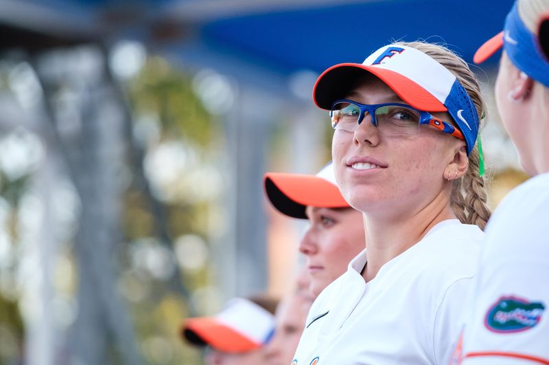 Florida Gators Mia Williams (11) before a softball game between University of Florida and Texas at Katie Seashole Pressly Stadium in Gainesville, FL on Monday, March 17, 2025. [Chris Watkins/Gainesville Sun]