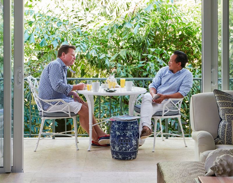 Tim Johnson and Fernando Wong co-founded Fernando Wong Outdoor Living Design in 2005. They will be honored by the Citizens' Association of Palm Beach on April 15.