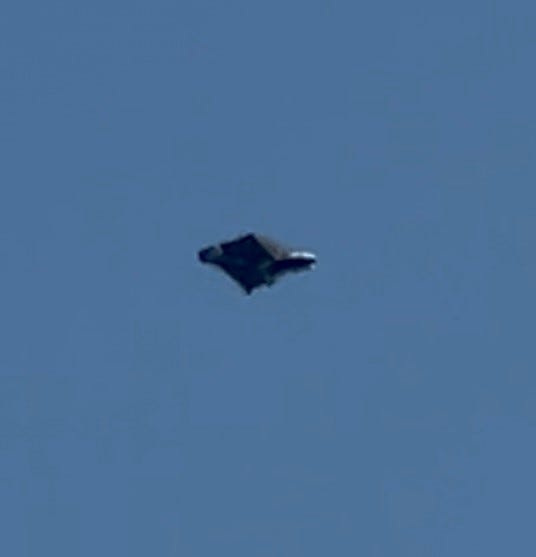 A morphing, moving object was observed high above Green Cove Springs, Florida, about 4 p.m. March 22, 2025. The object was hovering just west of U.S. 17 and south of Harbor Road, heading southeast. The black object made no noise and slowly spun and changed shapes.