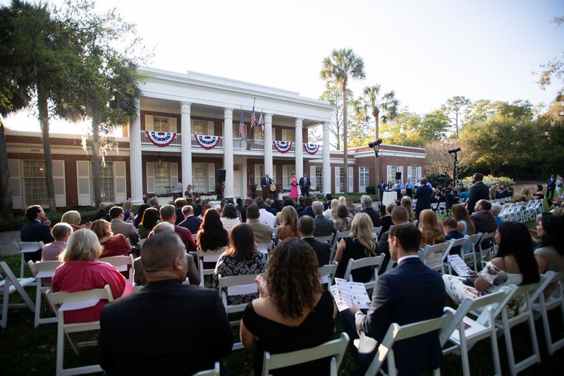 Awardees from across the state attend the 2025 Florida Heroes’ Reception hosted by Gov. Ron DeSantis and First Lady Casey DeSantis at the Governor’s Mansion in Tallahassee Friday, March 28, 2025.